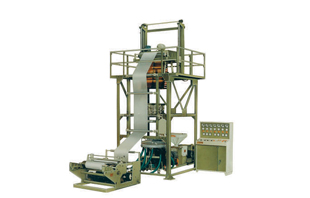 Launched monolayer blown film line
