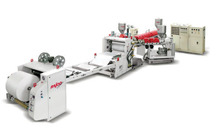 Foamed sheet line