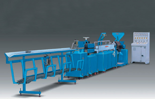Foamed PVC profile line